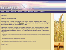 Tablet Screenshot of christianspirituallife.org
